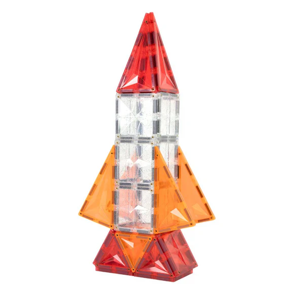 Clever Clixx Jogo blocos Magnético Pack Peças Coloridas e com Glitter (110+15 peças) - Image 6