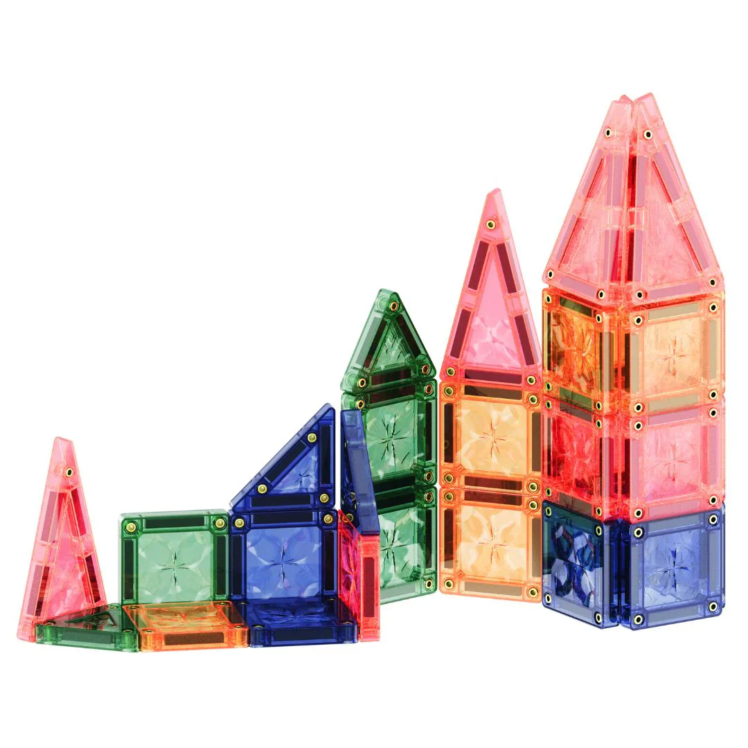 Clever Clixx Jogo blocos Magnético Pack Viagem 28 peças Pastel - Image 5