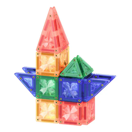Clever Clixx Jogo blocos Magnético Pack Viagem 28 peças cores vivas - Image 4