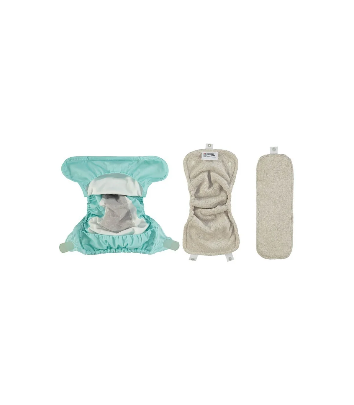 Close Fraldas Reutilizáveis Pack 5 Bambu Pastel * por encomenda - Image 11