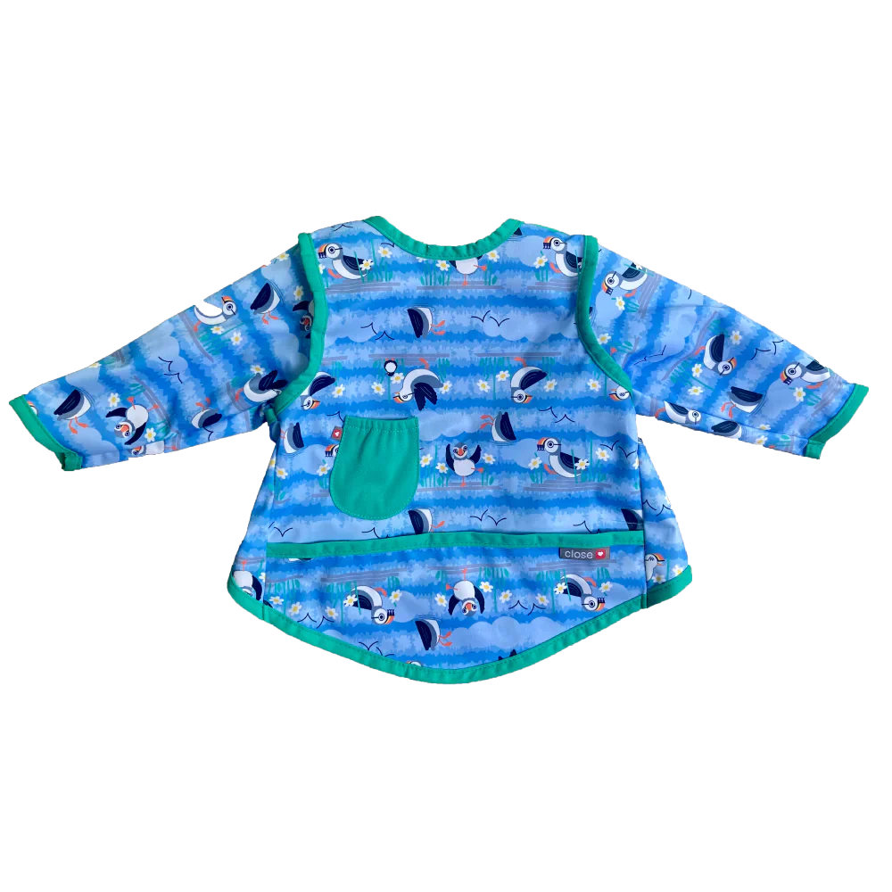 Close Babete com mangas Pinguim Azul