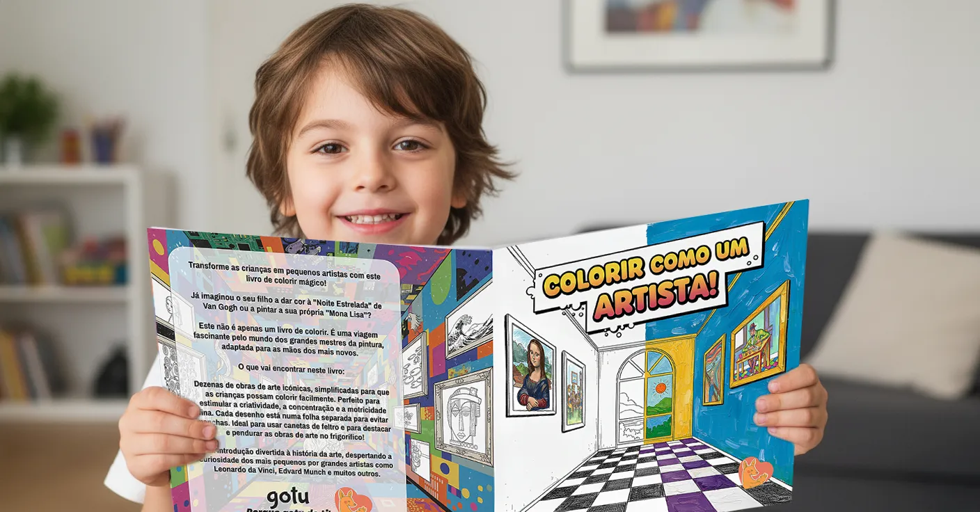 Livro Gotu - Colorir como um artista!