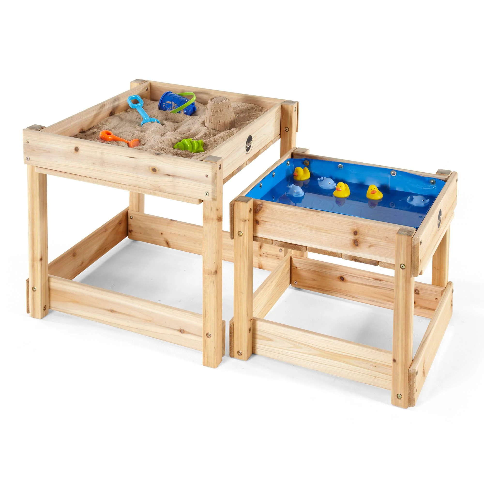 PLUM Conjunto de Mesas Quadradas de Madeira para Areia e Água *Por encomenda