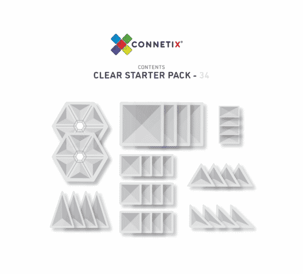 Connetix Jogo blocos Magnético Clear Shape de 34 pc *por encomenda - Image 2