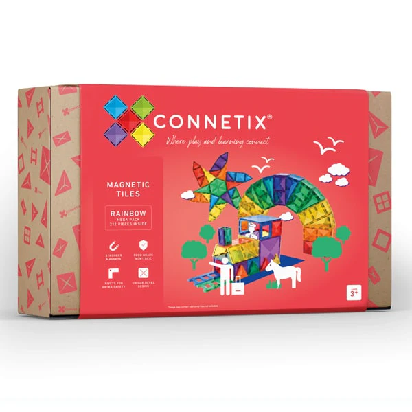 Connetix Jogo blocos Magnético Rainbow Mega 212 pc *por encomenda