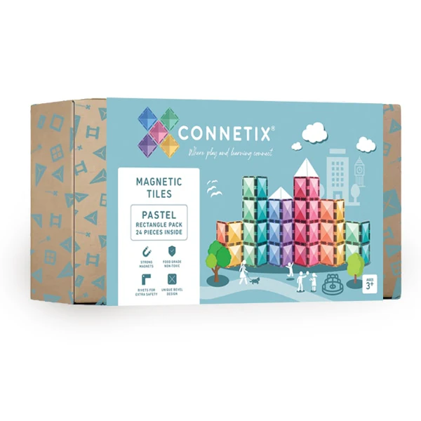 Connetix Jogo blocos Magnético Pastel Rectangle 24 pc *por encomenda