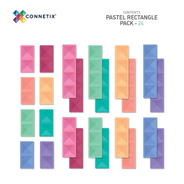 Connetix Jogo blocos Magnético Pastel Rectangle 24 pc *por encomenda - Image 7