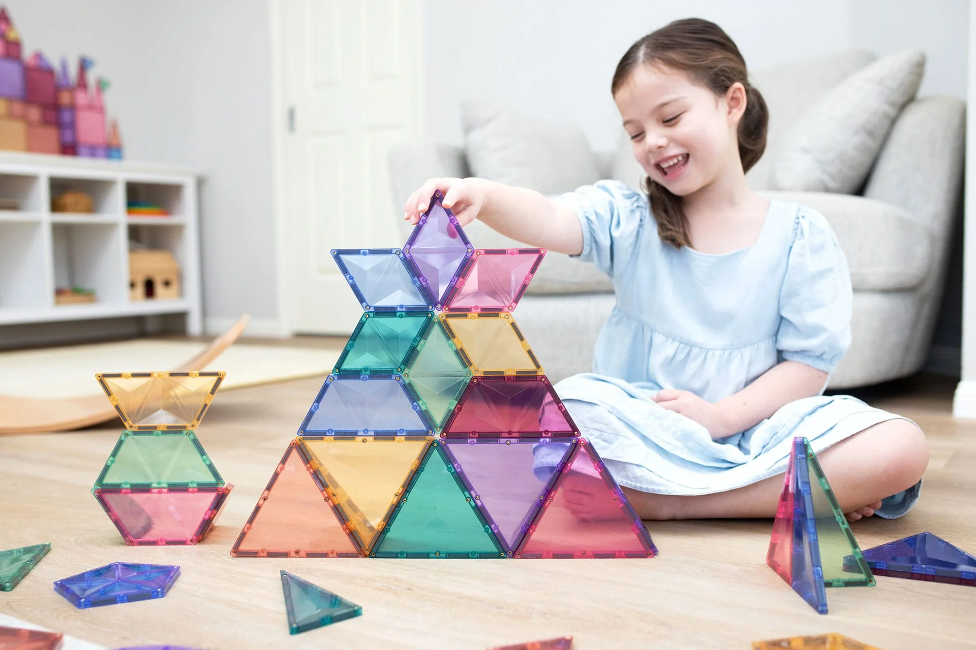 Connetix Jogo blocos Magnético Pastel Shape Expansion Pack 48 pc *por encomenda - Image 5