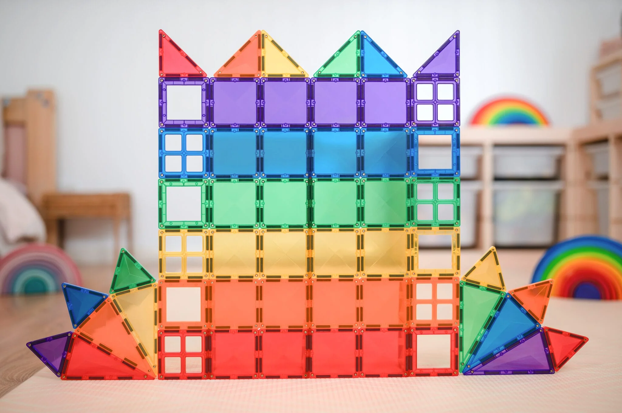 Connetix Jogo blocos Magnético Rainbow Starter 60 pc - Image 5