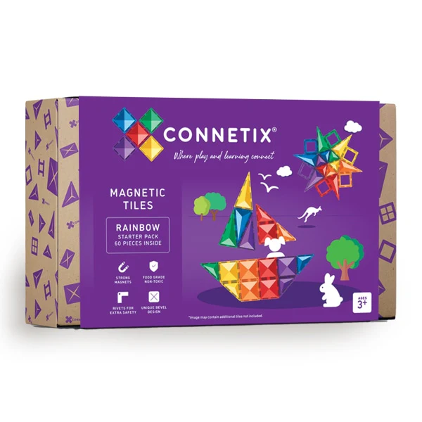 Connetix Jogo blocos Magnético Rainbow Starter 60 pc - Image 8
