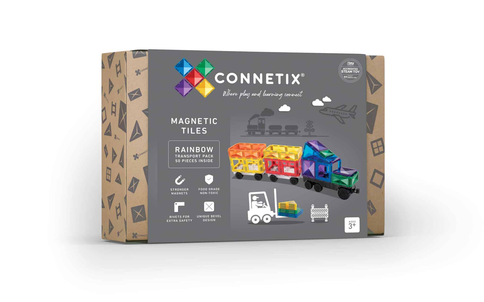 Connetix Jogo blocos Magnético Rainbow Transport 50 pc *por encomenda