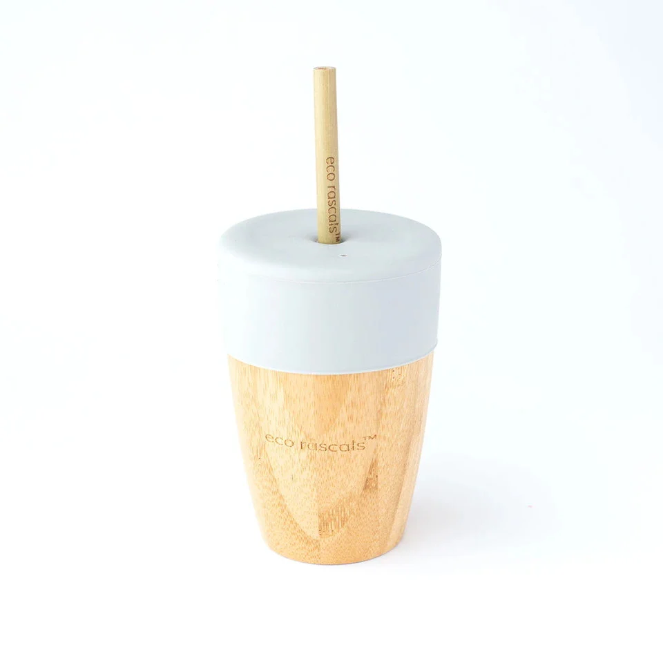 Eco Rascals Copo de bambu com 2 palhinhas 240ml - Image 5