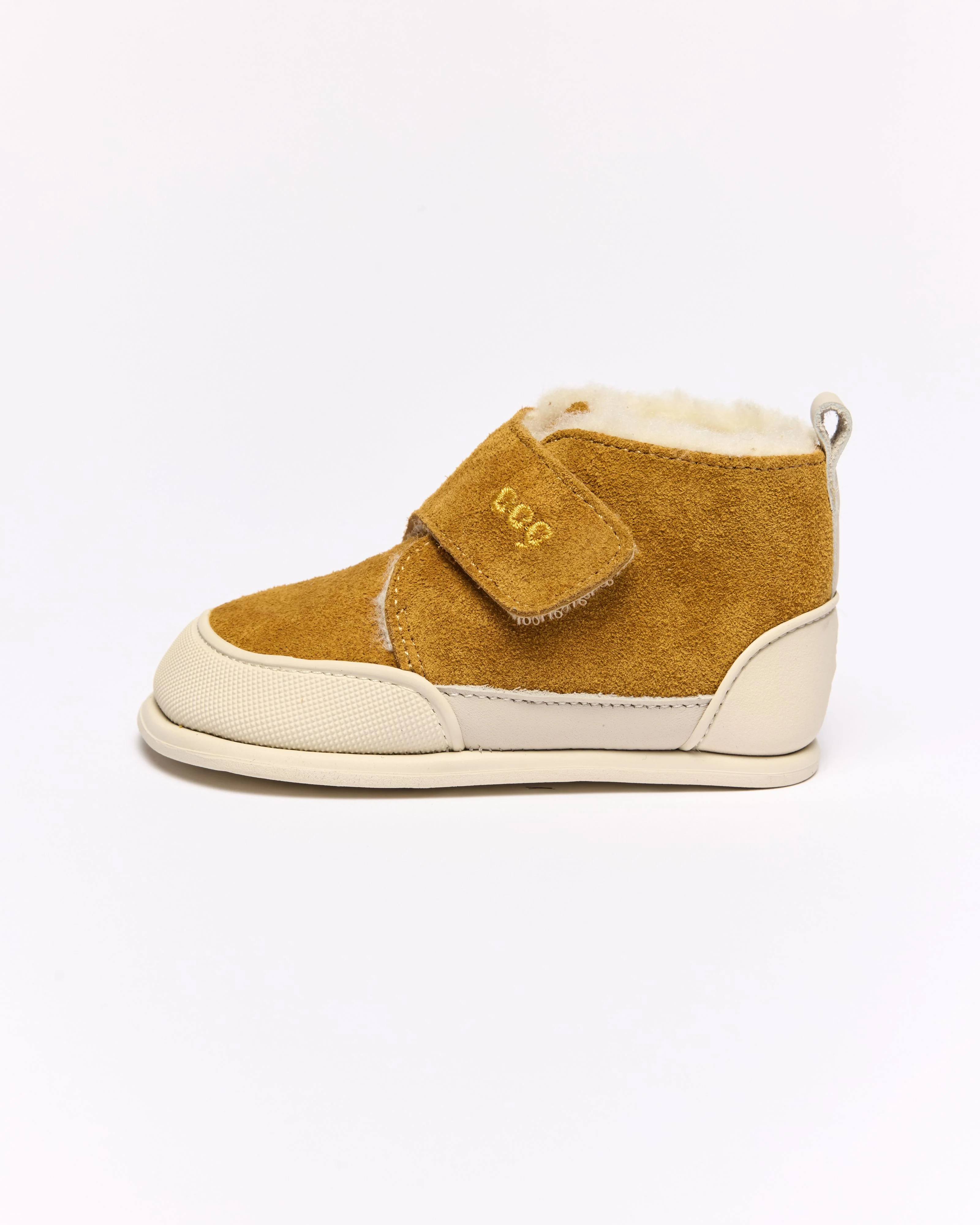 Coucouçava Barefoot Bota com pelo Mustard Yellow - Image 2