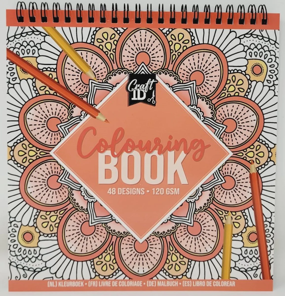 Creative Craft Livro de colorir mandalas 24 folhas