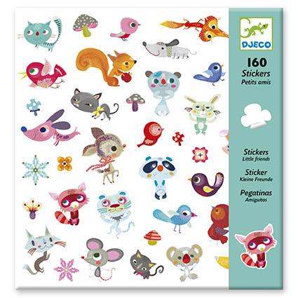 Djeco 160 Autocolantes - Pequenos Amigos