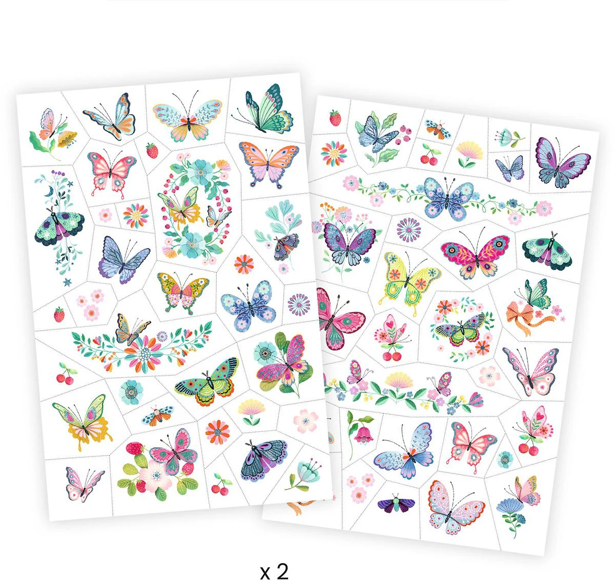 Djeco 50 Tatuagens Borboletas com Glitter - Image 3