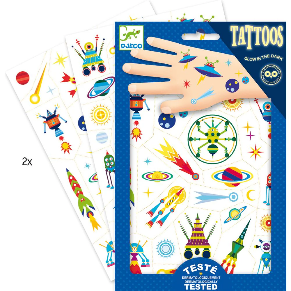 Djeco 50 Tatuagens Odisseia no Espaço - Image 2