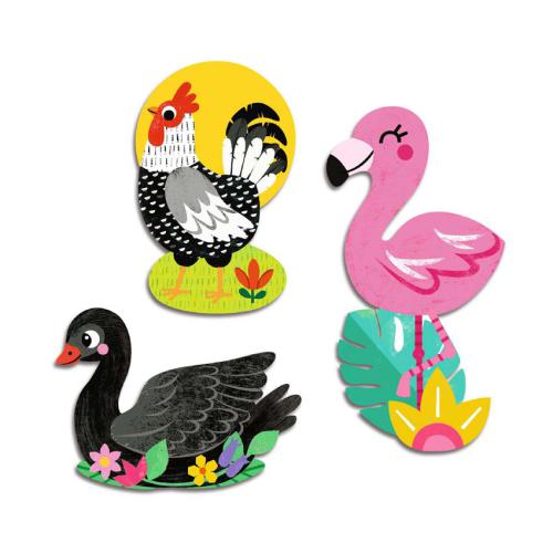 Djeco 62 autocolantes - Aves - Image 2