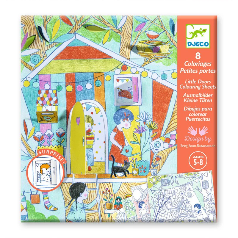 Djeco A Tenda da Nina - Desenhos para pintar com janelas