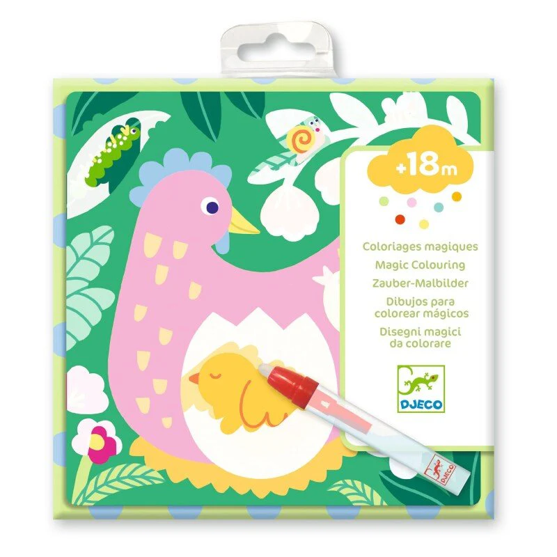 Djeco Actividades colorir com água - Animais do Jardim