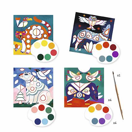 Djeco Actividades colorir com cartões surpresa - Animais Fantásticos - Image 2