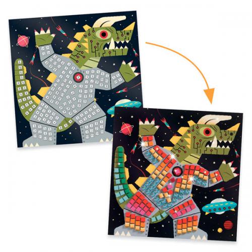 Djeco Atividades Mosaicos - Batalha Espacial - Image 3