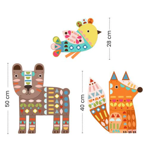 Djeco - Atividades de colagem - Animais Gigantes - Image 2