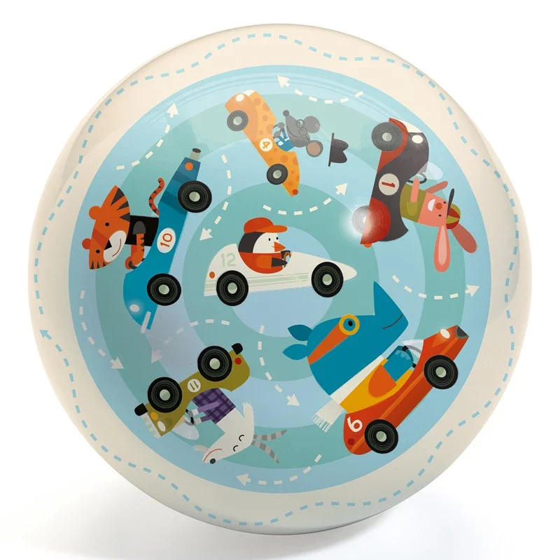 Djeco bola saltitona com carros 22cm