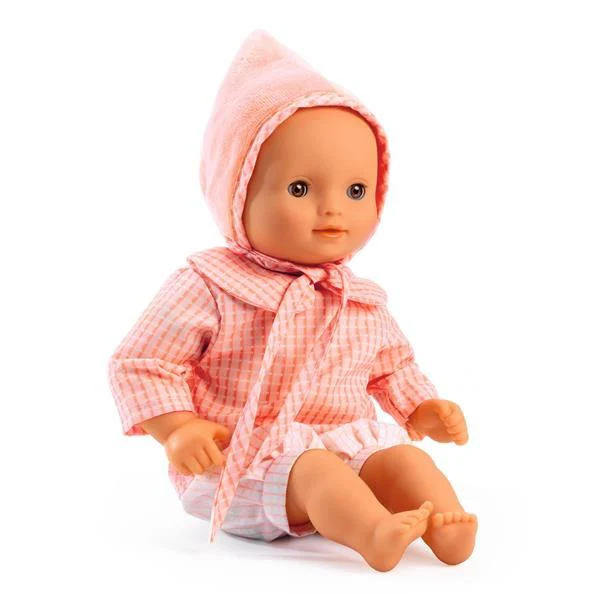 Djeco Boneca Rosa com olhos castanhos Pomea