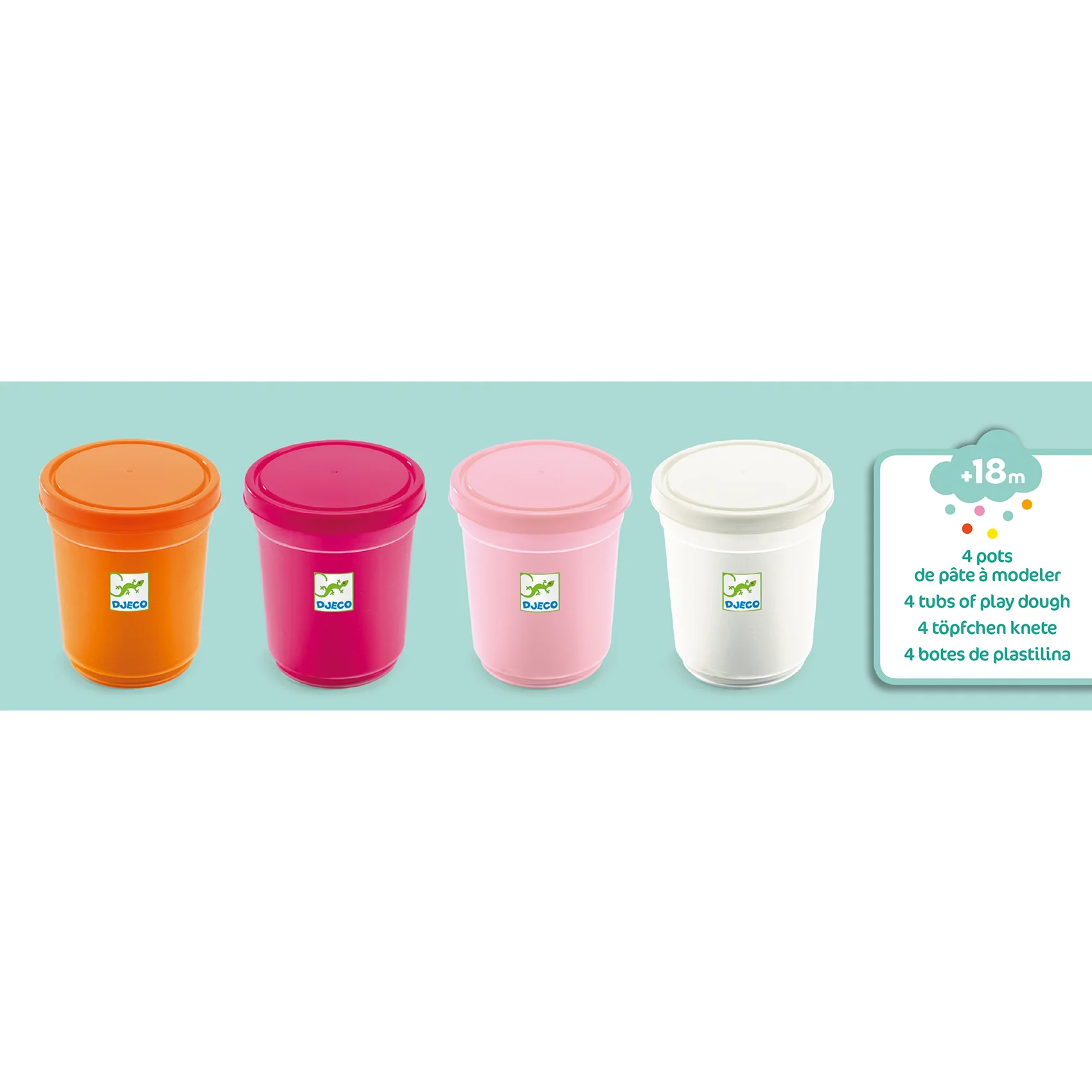 Djeco Conjunto 4 potes plasticina Sweet - Image 3