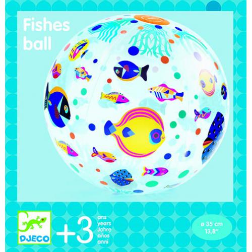 Djeco Fishes Ball - Bola insuflavel c/Peixes 35cm