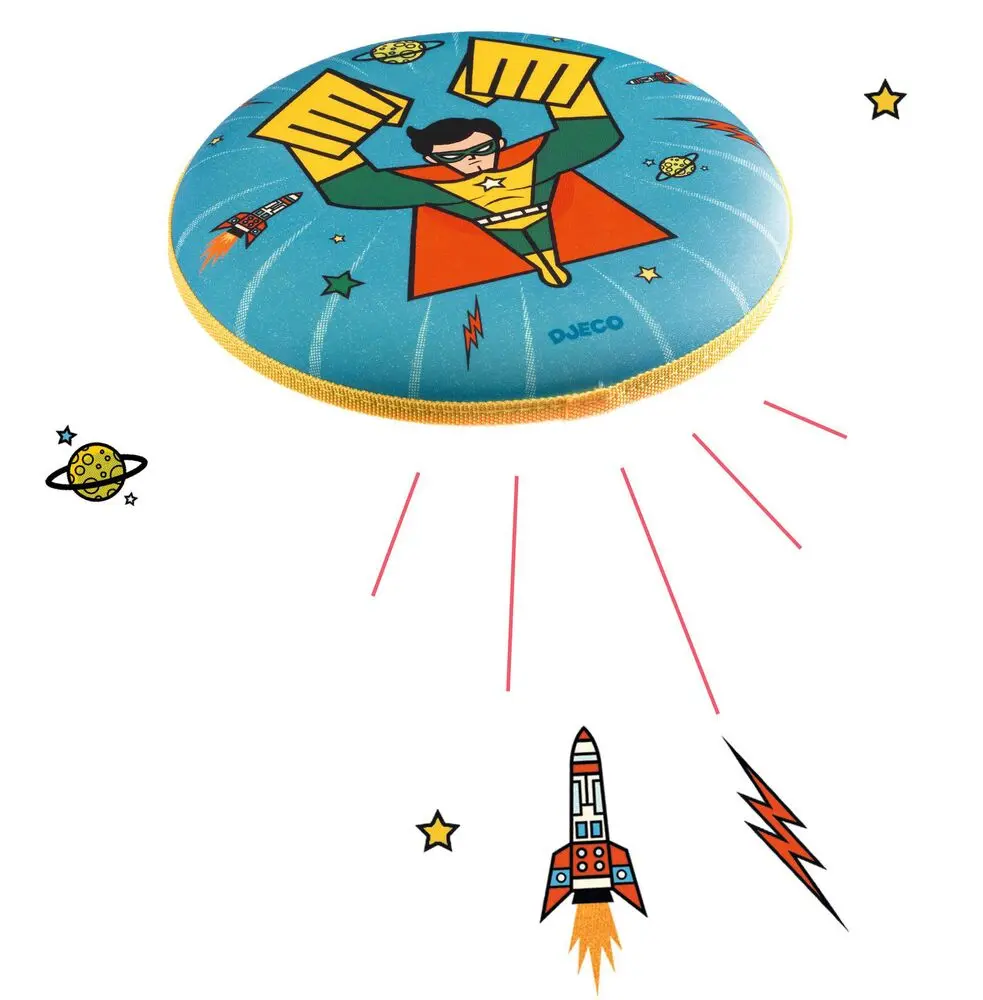 Djeco Flying Hero - Disco Voador Impermeável Heróis