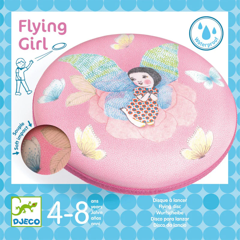 Djeco Flying Girl - Disco Voador Impermeável Menina