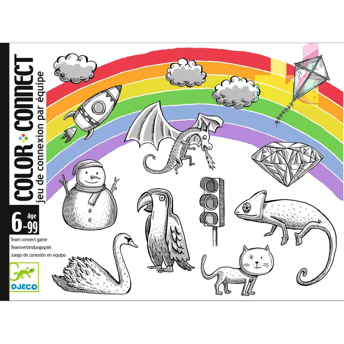 Djeco Jogo de cartas de Conexão de Equipa COLOR CONNECT
