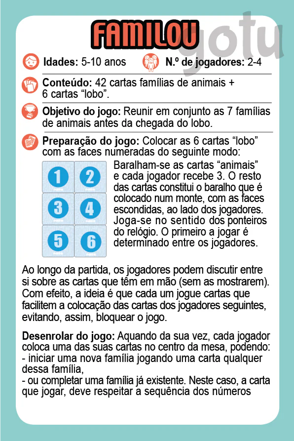 Djeco Jogo de Cartas de cooperaçãp e rapidez FAMILOU - Image 2