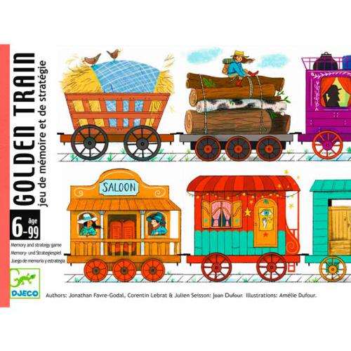 Djeco Jogo de cartas de Memória e Estratégia GOLDEN TRAIN