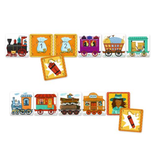 Djeco Jogo de cartas de Memória e Estratégia GOLDEN TRAIN - Image 2