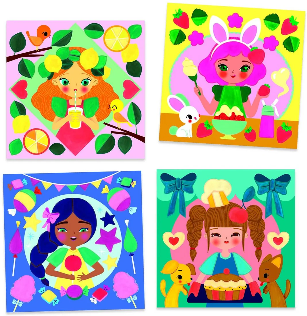 Djeco Actividades colorir com cartões surpresa - Hora do Lanche - Image 2