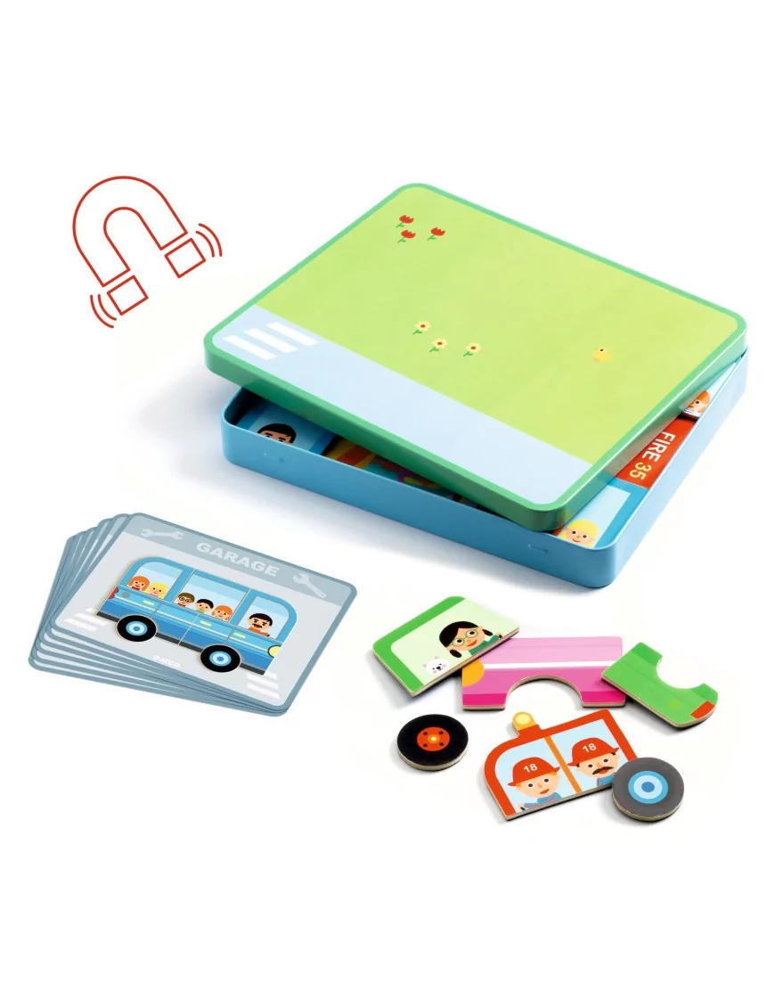 Djeco Jogo magnético Veículos - Inzebox Vehicles - Image 2