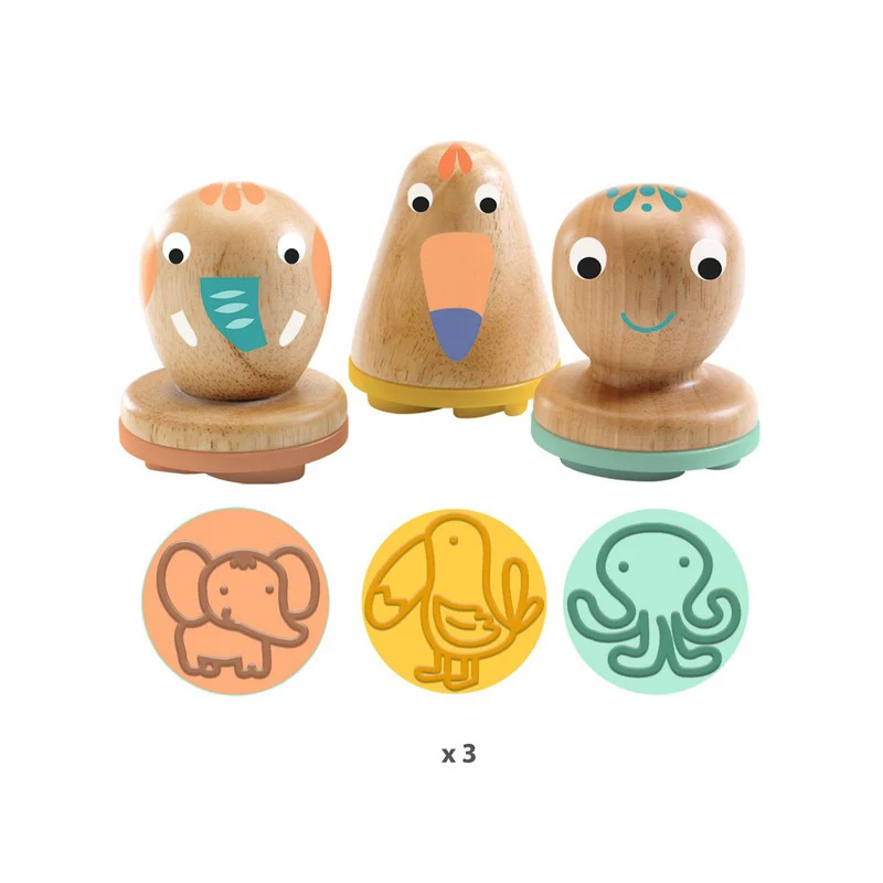 Djeco My plastistamps - Carimbos de animais p/plasticina - Image 2