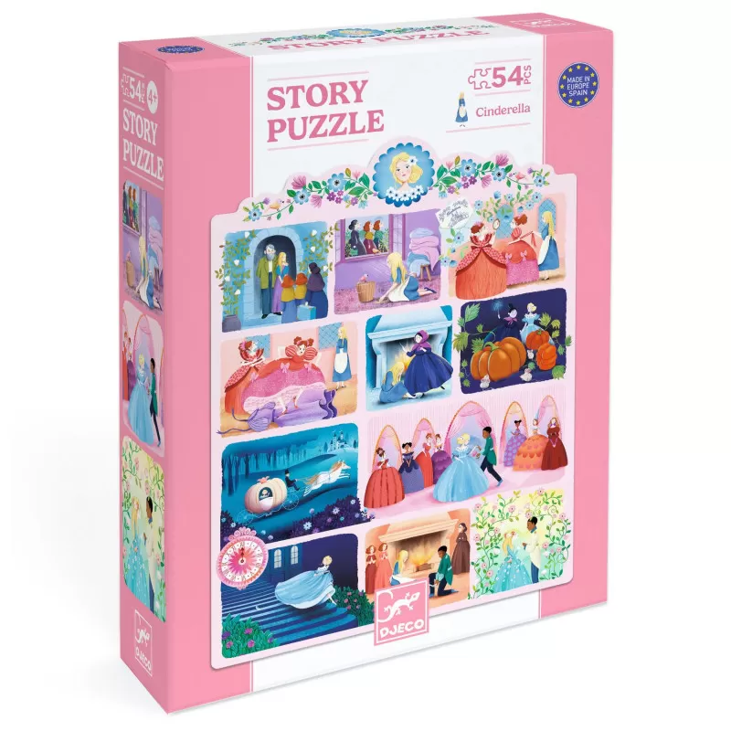 Djeco Story Puzzle 54 peças - Cinderela