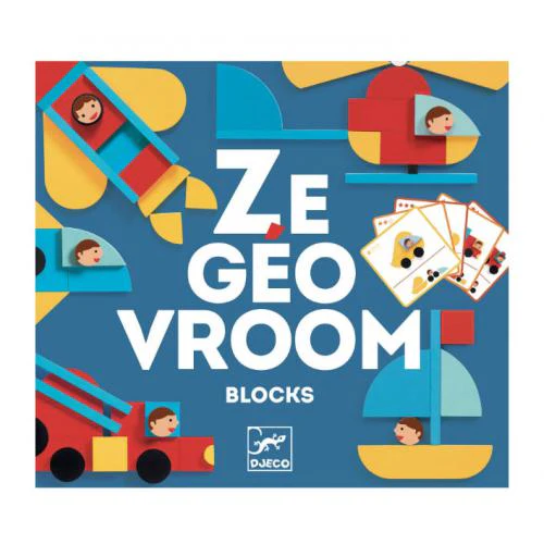Djeco Ze Geo Vroum - Constrói c/Peças Geométricas