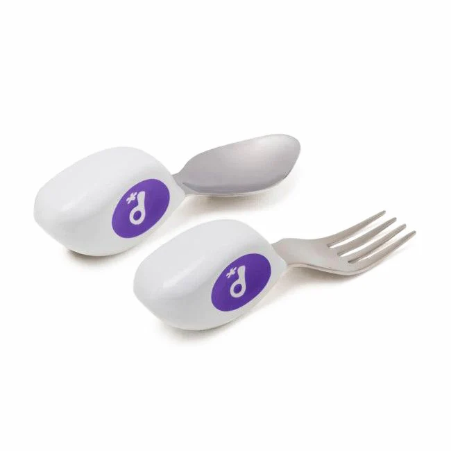 Doddl 2 talheres infantis de aprendizagem Roxo