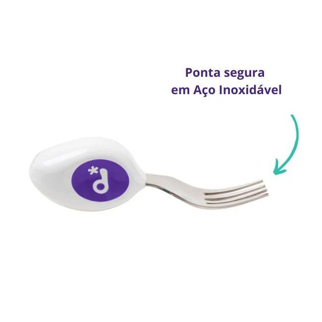 Doddl 3 talheres infantis de aprendizagem Roxo - Image 2