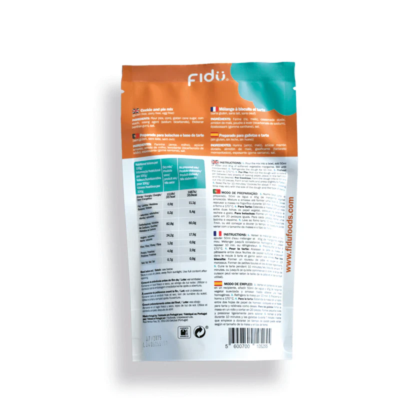 Fidu Preparado Bolachas e Tarte s/ gluten 250gr - Image 4