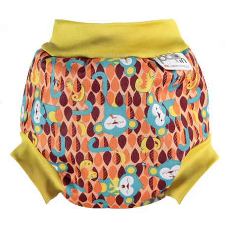 Close Cueca / fralda Reutilizável Praia/ Piscina UV Macaco - Image 2