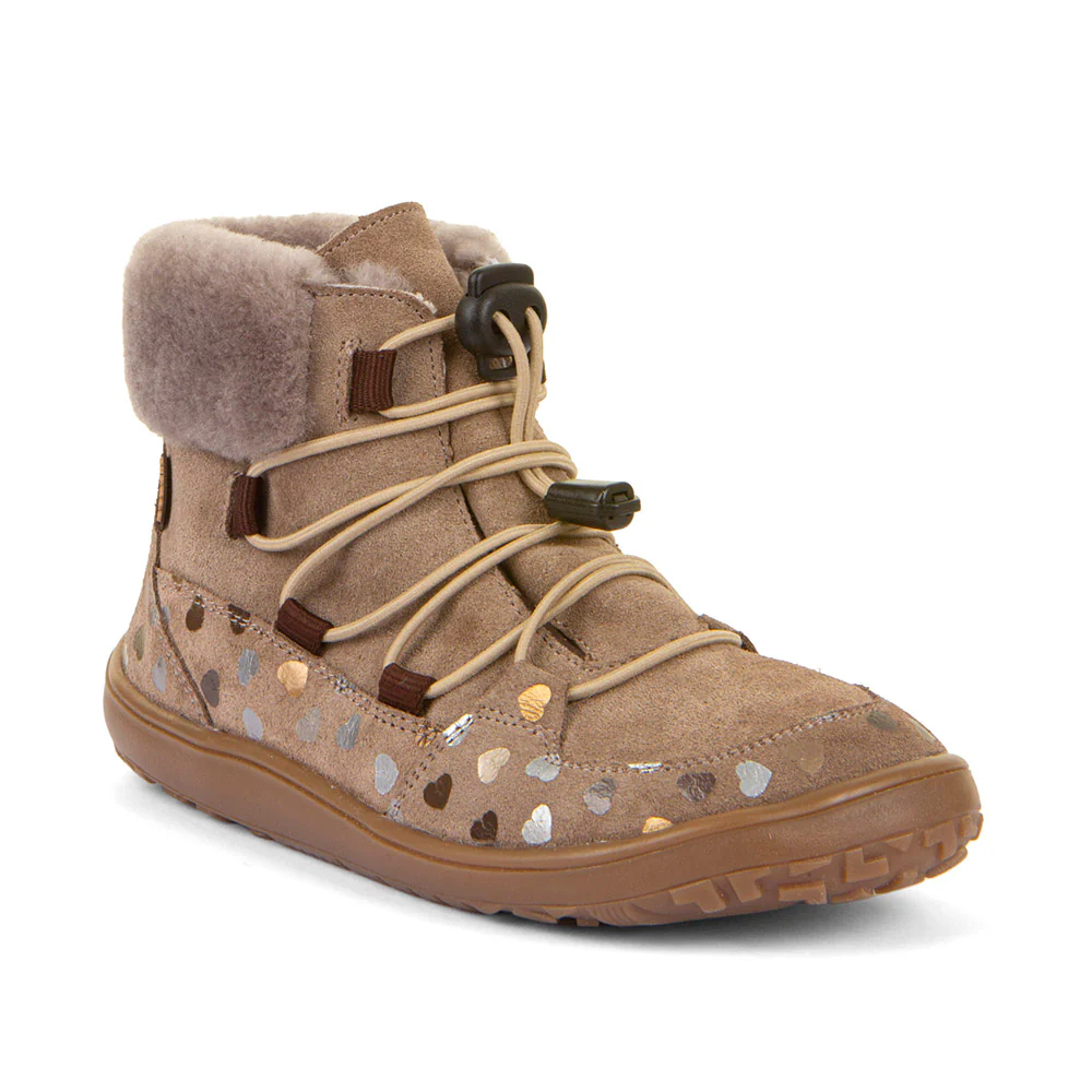 Froddo Barefoot Bota Impermeável TEX Furry Beige