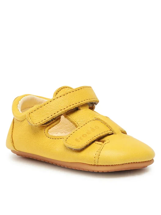 Froddo Barefoot Prewalkers Sandália Couro (Amarela)