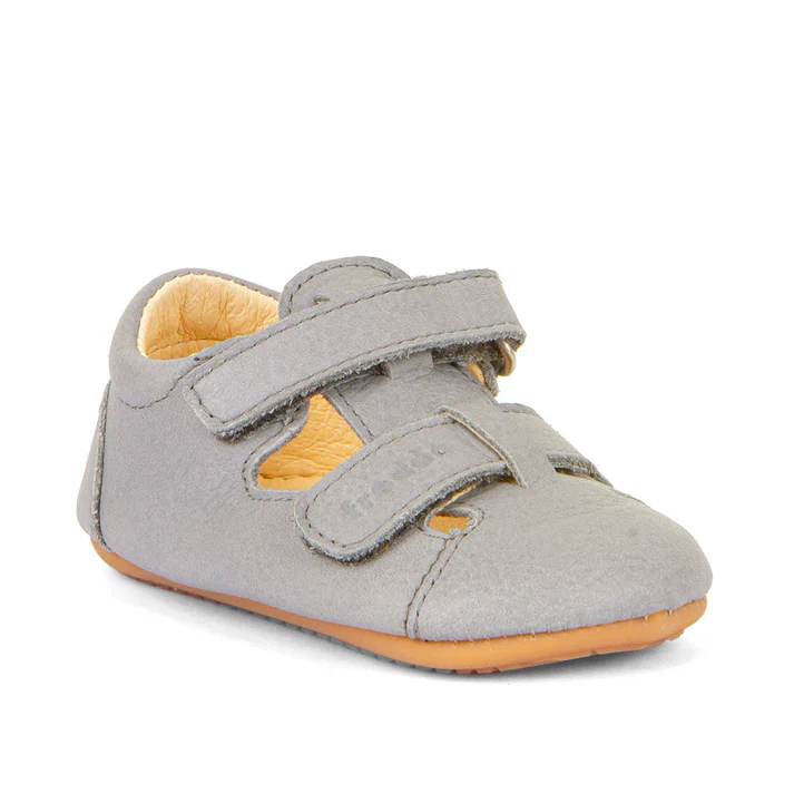 Froddo Barefoot Prewalkers Sandália Couro (Light Grey)