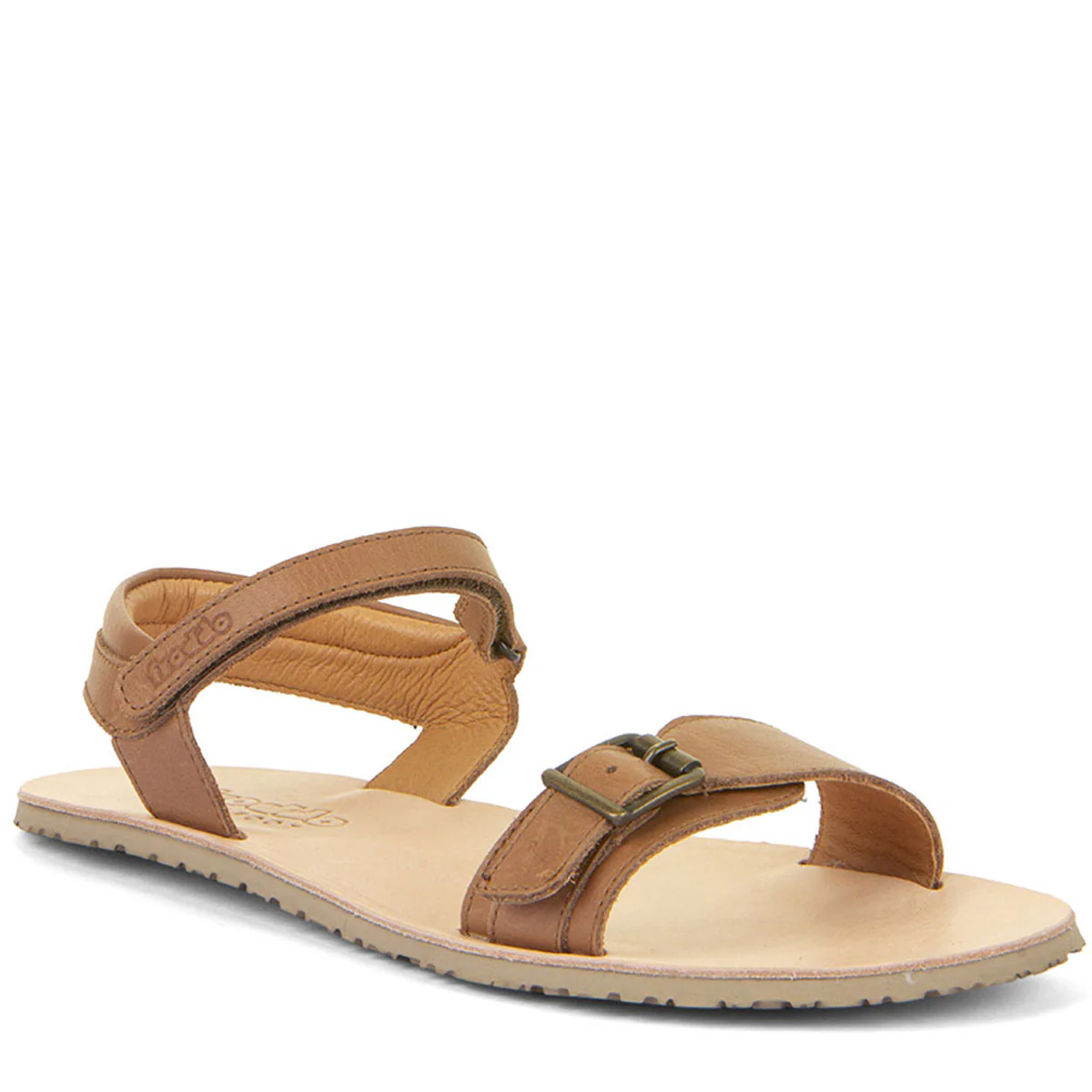 Froddo Barefoot Sandália com fivela (Cognac) adulto